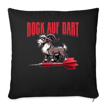 Fléchettes Jeu de fléchettes Jeu de fléchettes Jeu de fléchettes - Coussin et housse de 45 x 45 cm - noir - Devant