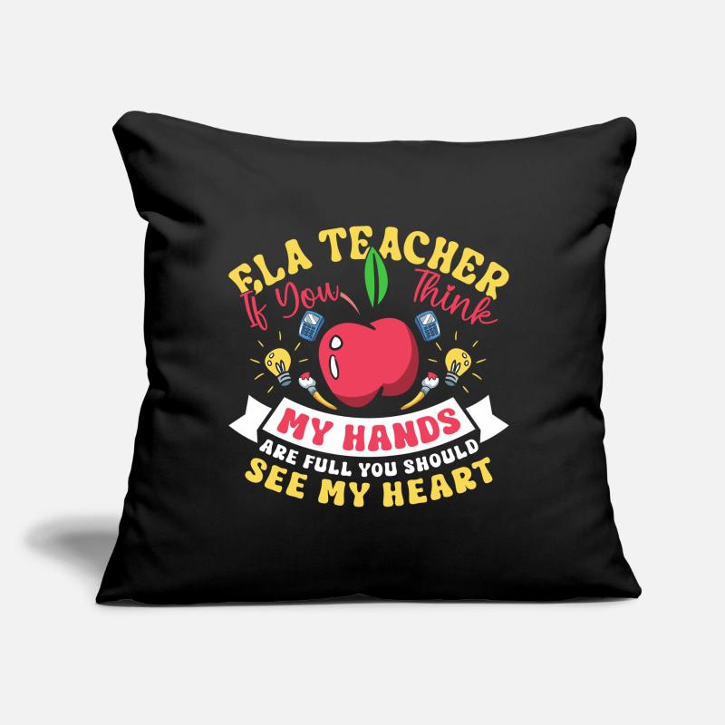 Drôle de professeur d’école d’anglais Coussin et housse de 45 x 45 cm