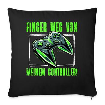 Jeux Gamer Gamer Lecteur vidéo Console PC Jeux - Coussin et housse de 45 x 45 cm - noir - Devant