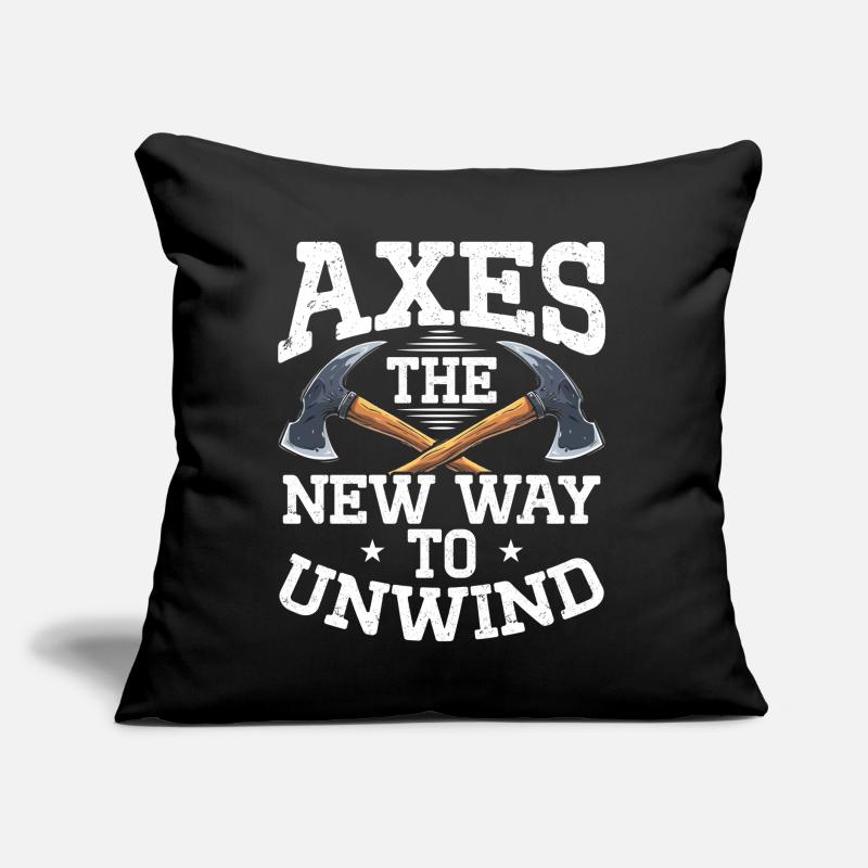 Axe Throwing Axe Thrower Axe Throwing Sofa pillow with filling 45cm x 45cm