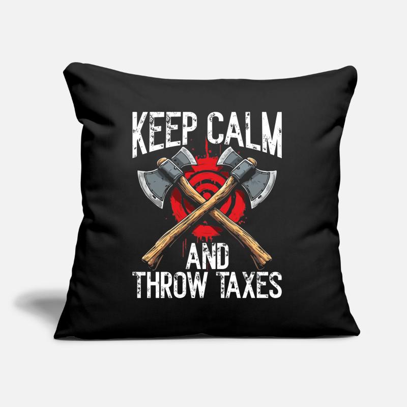 Lancer de hache Lanceur de hache Lancer de hache Coussin et housse de 45 x 45 cm