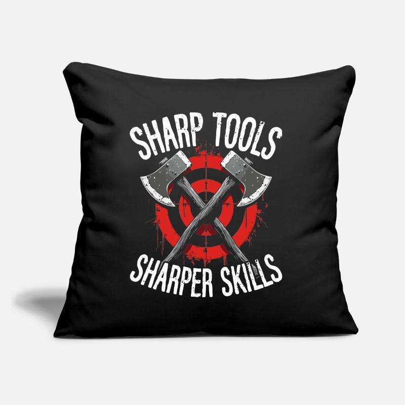 Axe Throwing Axe Thrower Axe Throwing Sofa pillow with filling 45cm x 45cm