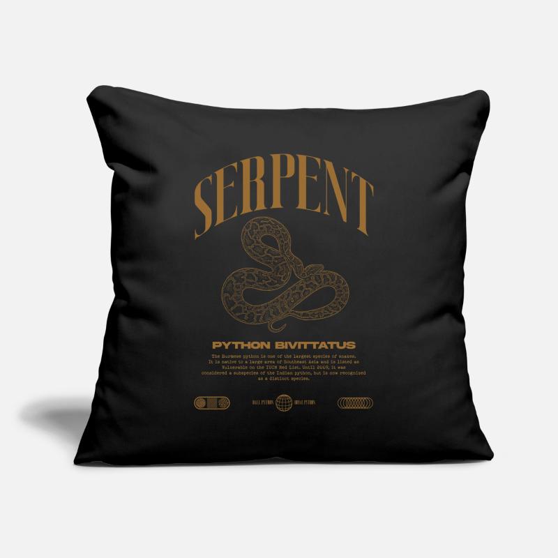 Burmese Python Modern Reptile Keeper Streetwear Sofa pillow with filling 45cm x 45cm
