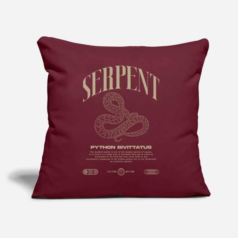 Burmese Python Modern Reptile Keeper Streetwear Sofa pillow with filling 45cm x 45cm