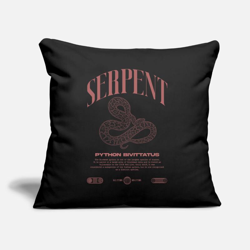 Burmese Python Modern Reptile Keeper Streetwear Sofa pillow with filling 45cm x 45cm