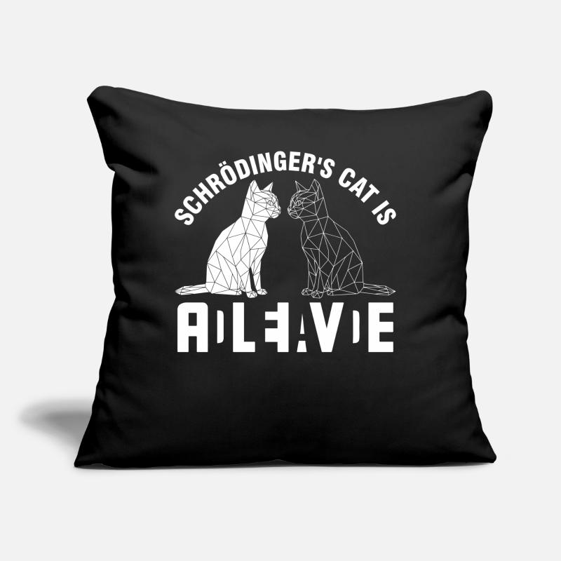 Schrödinger's Cat Dead and Alive Sofa pillow with filling 45cm x 45cm