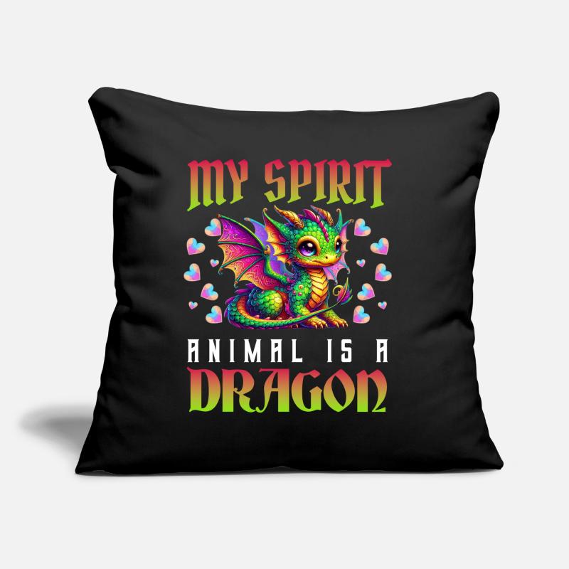 Dragon Creatures Medieval Dragon Sofa pillow with filling 45cm x 45cm