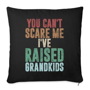 Grand-père Grand-père Pops Grand-parent - Coussin et housse de 45 x 45 cm - noir - Devant