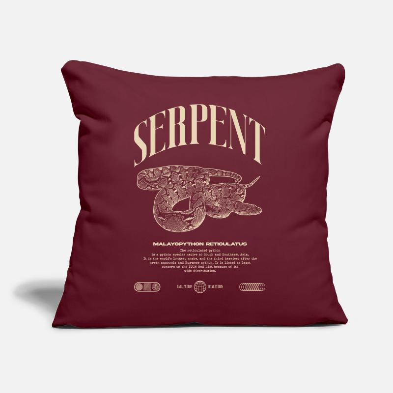 Reticulated Python Reptile Keeper Streetwear Sofa pillow with filling 45cm x 45cm