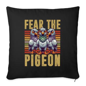 Pigeon Lovers Pigeons Bird Lovers - Sofa pillow with filling 45cm x 45cm - black - Front