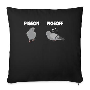 Pigeon Lovers Pigeons Bird Lovers - Sofa pillow with filling 45cm x 45cm - black - Front