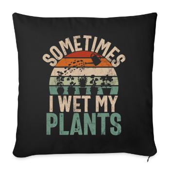 Garden Plants Gardener Garden Lover Planting - Sofa pillow with filling 45cm x 45cm - black - Front