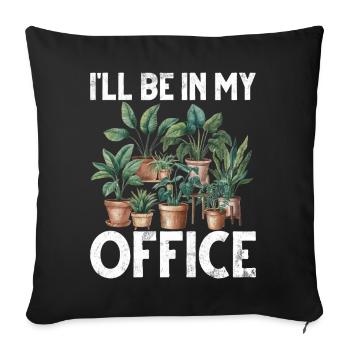 Garden Plants Gardener Garden Lover Planting - Sofa pillow with filling 45cm x 45cm - black - Front