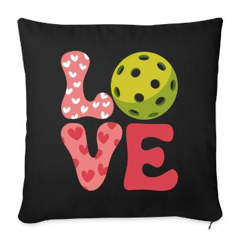 Pickleball Saying Sports Funny Pickleball Gift - Sofa pillow with filling 45cm x 45cm - black - Front