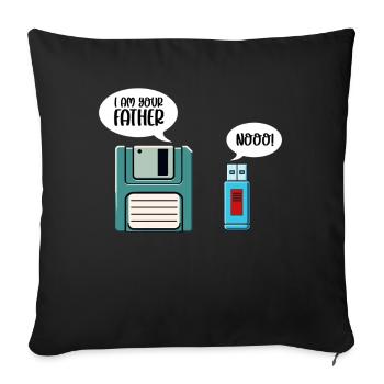 Programmierer Computercodierungssoftwareentwickler - Sofakissen mit Füllung 45 x 45 cm - Schwarz - Vorne