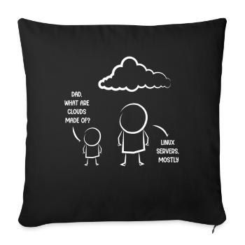 Programmeur, Codage informatique, Développeur de logiciels - Coussin et housse de 45 x 45 cm - noir - Devant