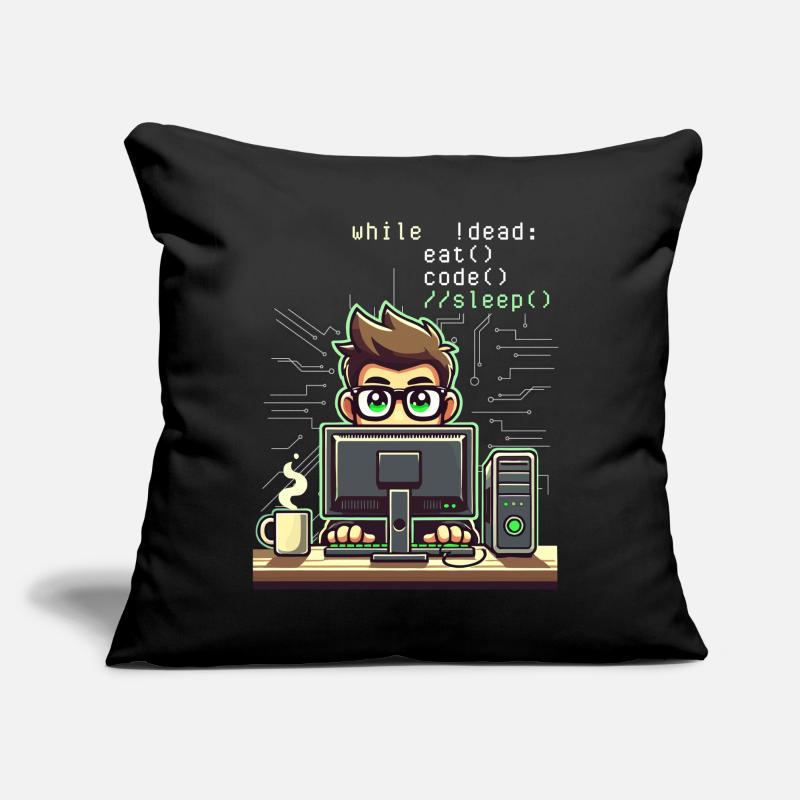 Programmeur, Codage informatique, Développeur de logiciels Coussin et housse de 45 x 45 cm
