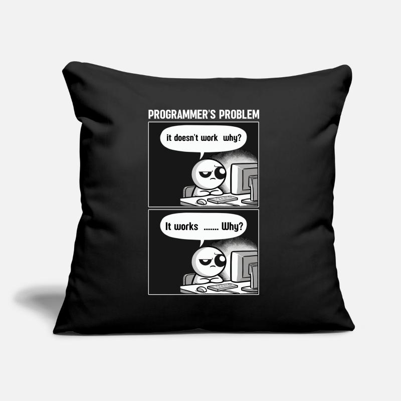 Programmer Computer Coding Software Developer Sofa pillow with filling 45cm x 45cm