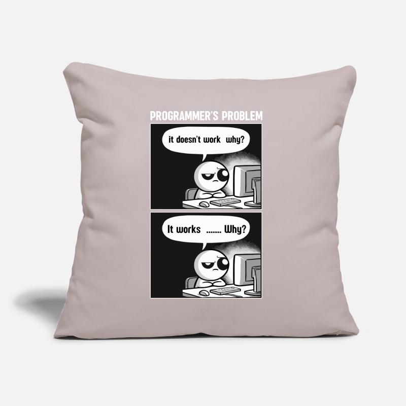Programmierer Computercodierungssoftwareentwickler Sofakissen mit Füllung 45 x 45 cm