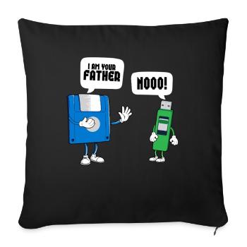 Programmierer Computercodierungssoftwareentwickler - Sofakissen mit Füllung 45 x 45 cm - Schwarz - Vorne