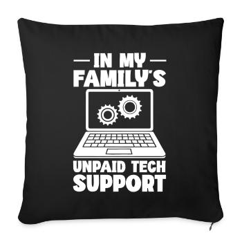 Programmeur, Codage informatique, Développeur de logiciels - Coussin et housse de 45 x 45 cm - noir - Devant