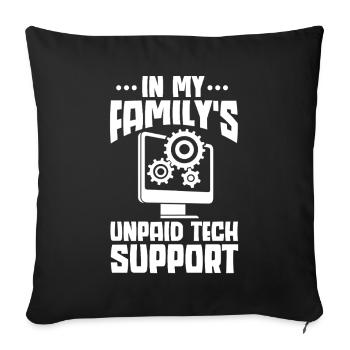 Programmeur, Codage informatique, Développeur de logiciels - Coussin et housse de 45 x 45 cm - noir - Devant
