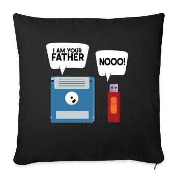 Programmeur, Codage informatique, Développeur de logiciels - Coussin et housse de 45 x 45 cm - noir - Devant