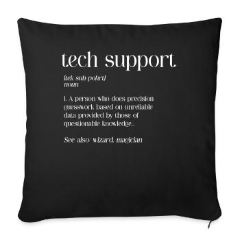 Programmeur, Codage informatique, Développeur de logiciels - Coussin et housse de 45 x 45 cm - noir - Devant