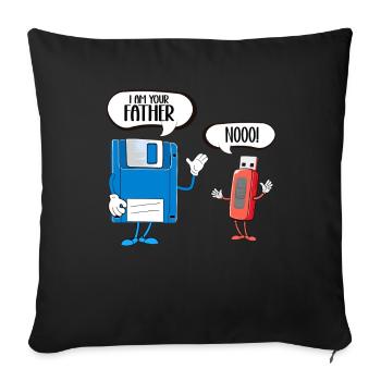 Programmierer Computercodierungssoftwareentwickler - Sofakissen mit Füllung 45 x 45 cm - Schwarz - Vorne