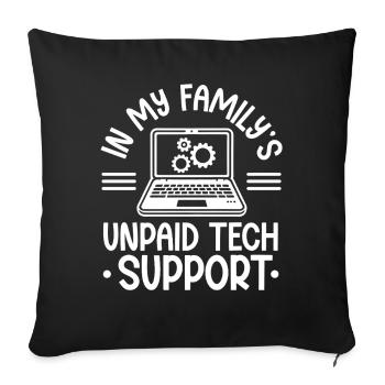 Programmierer Computercodierungssoftwareentwickler - Sofakissen mit Füllung 45 x 45 cm - Schwarz - Vorne