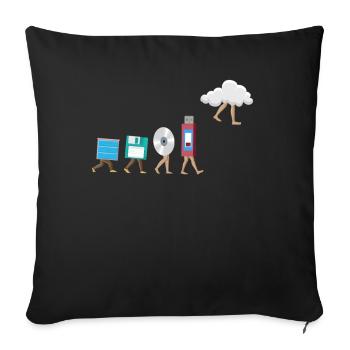 Programmeur, Codage informatique, Développeur de logiciels - Coussin et housse de 45 x 45 cm - noir - Devant