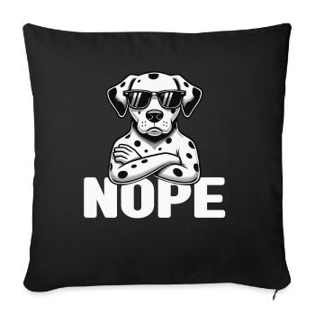Dalmatiner Hunde Liebhaber Hundebesitzer - Sofakissen mit Füllung 45 x 45 cm - Schwarz - Vorne
