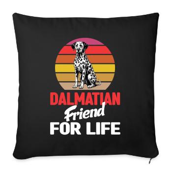 Dalmatiner Hunde Liebhaber Hundebesitzer - Sofakissen mit Füllung 45 x 45 cm - Schwarz - Vorne