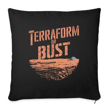 Astrobiologie Exploration spatiale Extraterrestre - Coussin et housse de 45 x 45 cm - noir - Devant