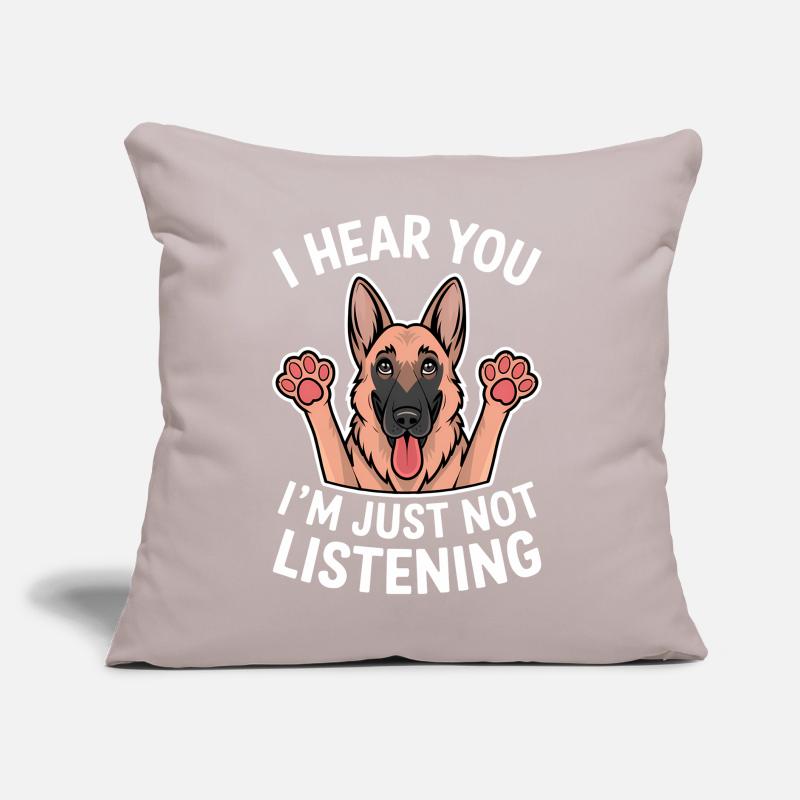 Deutscher Schäferhund Spruch Schäferhund Geschenk Sofakissen mit Füllung 45 x 45 cm
