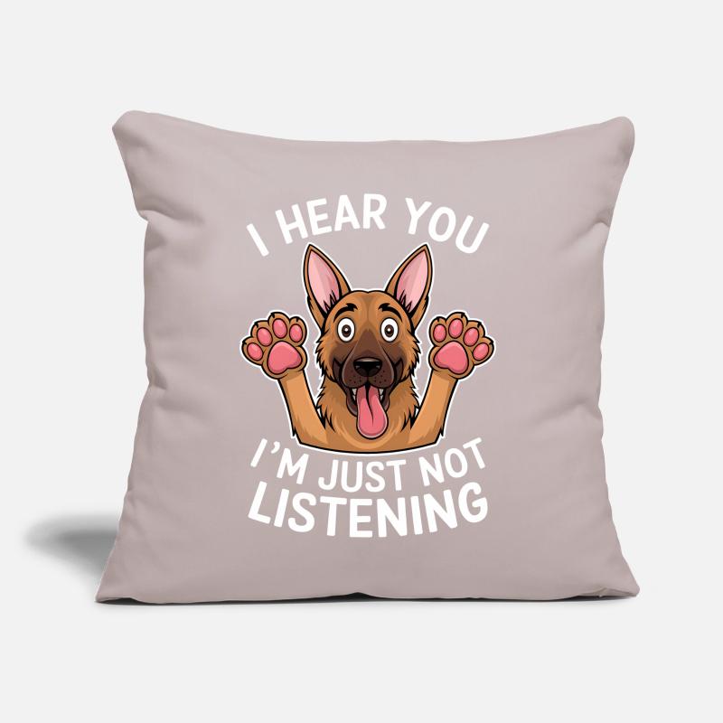 Deutscher Schäferhund Spruch Schäferhund Geschenk Sofakissen mit Füllung 45 x 45 cm
