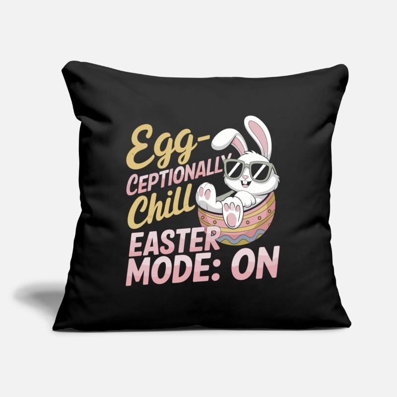 Egg-ceptionally Chill – Ostergeschenkidee Sofakissen mit Füllung 45 x 45 cm