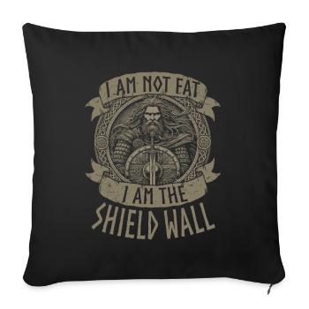 Viking Dieux nordiques Mythologie Nordman - Coussin et housse de 45 x 45 cm - noir - Devant