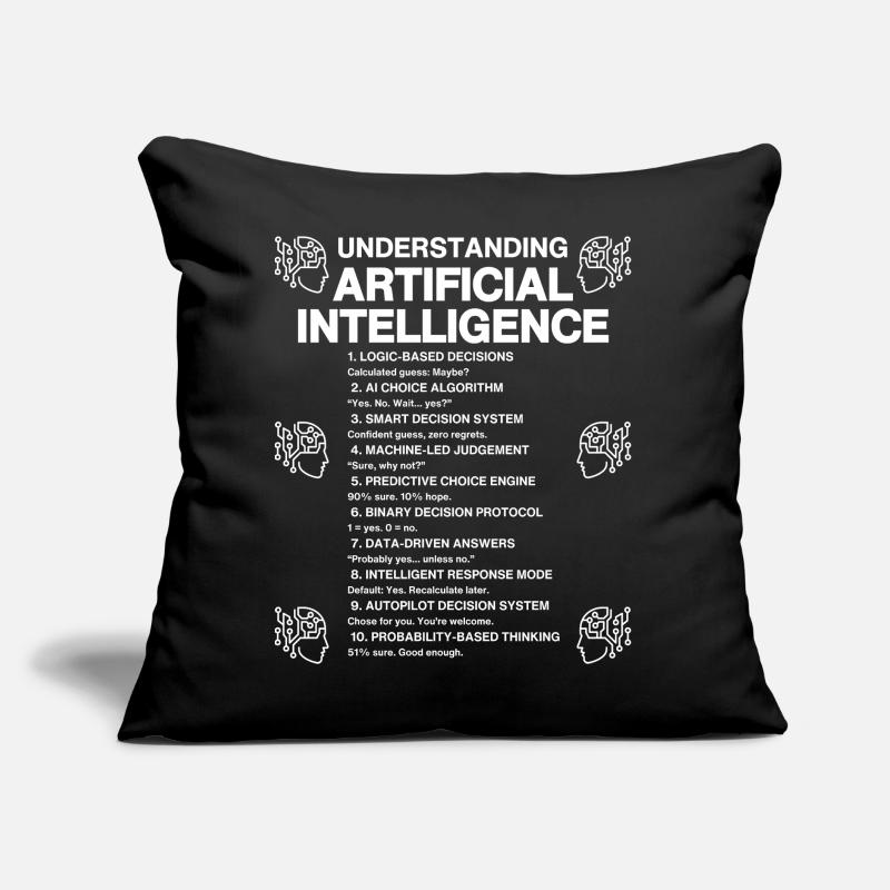 Understanding Artificial Intelligence – AI Humor Sofakissen mit Füllung 45 x 45 cm