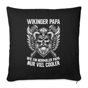 Viking Dad Father's Day Paternity Parent - Sofa pillow with filling 45cm x 45cm - black - Front