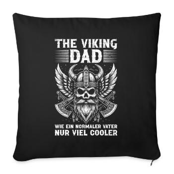 Viking Dad Father's Day Paternity Parent - Sofa pillow with filling 45cm x 45cm - black - Front