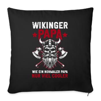 Viking Dad Father's Day Paternity Parent - Sofa pillow with filling 45cm x 45cm - black - Front