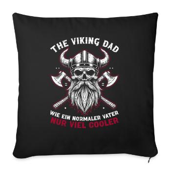 Viking Dad Father's Day Paternity Parent - Sofa pillow with filling 45cm x 45cm - black - Front