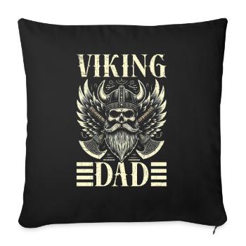 Viking Dad Father's Day Paternity Parent - Sofa pillow with filling 45cm x 45cm - black - Front