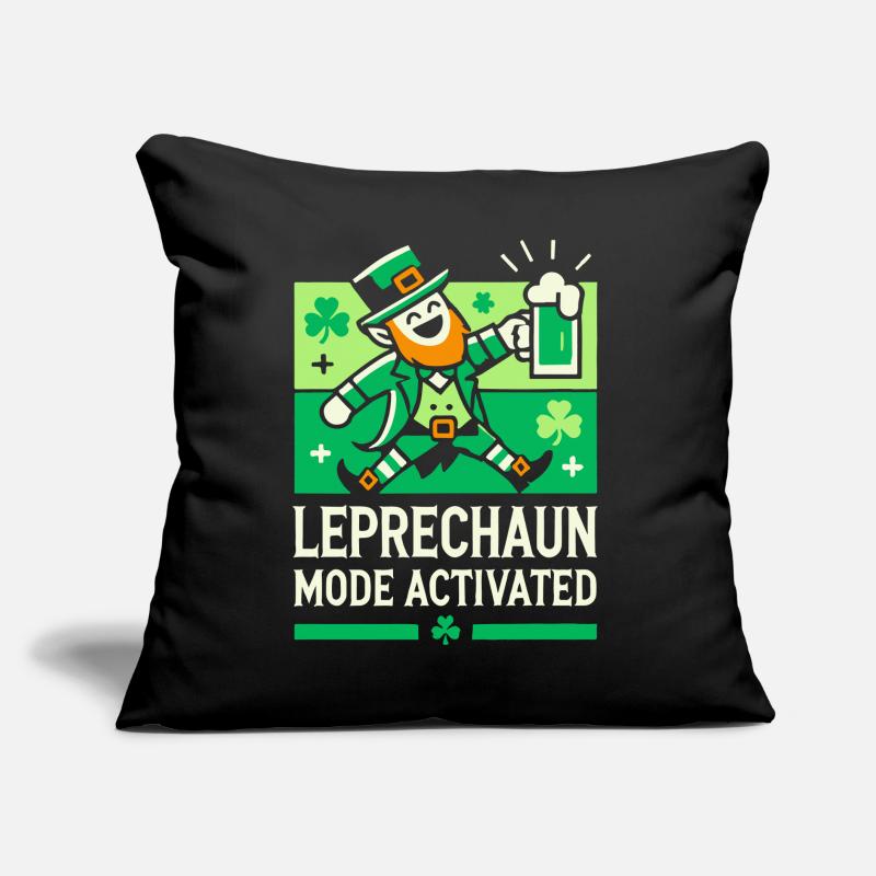 Leprechaun Mode Activates St. Patrick's Day Fun Sofa pillow with filling 45cm x 45cm