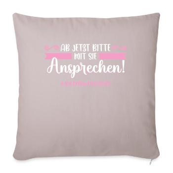 Jugendweihe 2025 Mädchen Junge - Sofakissen mit Füllung 45 x 45 cm - helles Taupe - Vorne