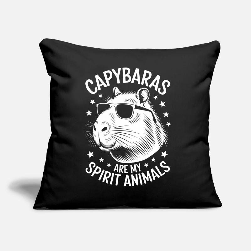 Capybara Saying Funny Capybara Gift Sofa pillow with filling 45cm x 45cm