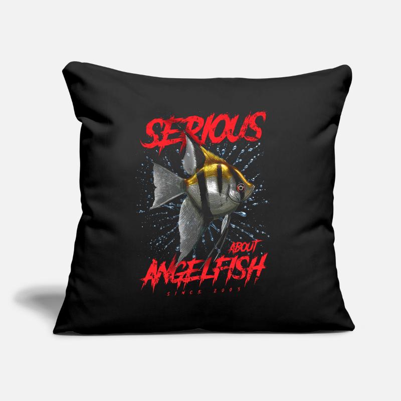 Ernsthaft im Bereich Diskusfische seit 2003 Sofakissen mit Füllung 45 x 45 cm