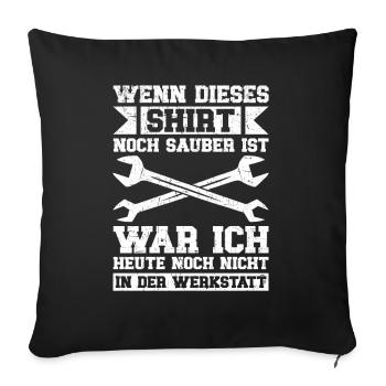 Automechaniker Kfz Techniker Fahrzeugreparatur - Sofakissen mit Füllung 45 x 45 cm - Schwarz - Vorne
