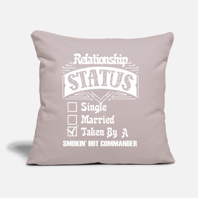 Commander Commander Relationship Status Sofa pillow with filling 45cm x 45cm